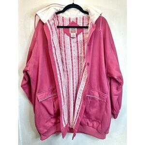 Vintage Women’s Large Pink Rock Creek Casuals Button Front Jacket